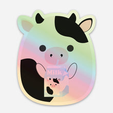 Load image into Gallery viewer, Vinyl Sticker - Holographic Milk Cow