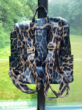 Load image into Gallery viewer, Brooke Backpack - Brown Animal Print