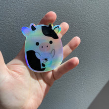 Load image into Gallery viewer, Vinyl Sticker - Holographic Milk Cow