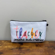 Load image into Gallery viewer, Pouch - Teacher Crayons, Kids, &amp; Caffeine