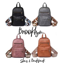 Load image into Gallery viewer, Brooklyn Sling Crossbody Backpack