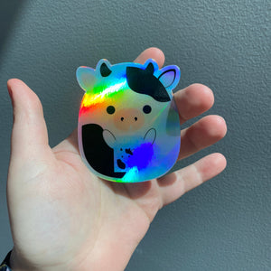 Vinyl Sticker - Holographic Milk Cow