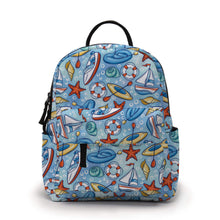 Load image into Gallery viewer, Mini Backpack - Sailboat