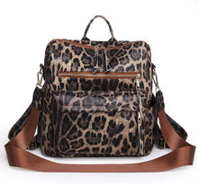 Load image into Gallery viewer, Brooke Backpack - Darker Brown Leopard