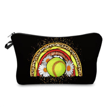 Load image into Gallery viewer, Pouch - Softball Rainbow