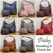 Load image into Gallery viewer, Bailey Handbag &amp; Clutch - 2 Piece Set