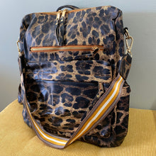 Load image into Gallery viewer, Brooke Backpack - Brown Animal Print