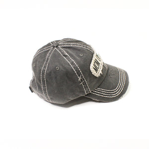 Distressed Black "Mom Of Boys" Cap