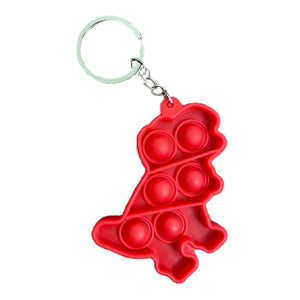 Push Pop Fidget Toy Key Chain